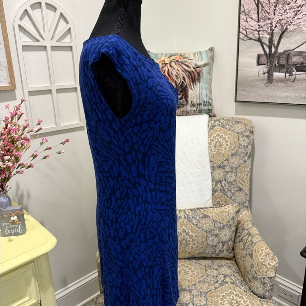 LOFT Blue Sheath Dress for Wedding Guests - Picture 6 of 6